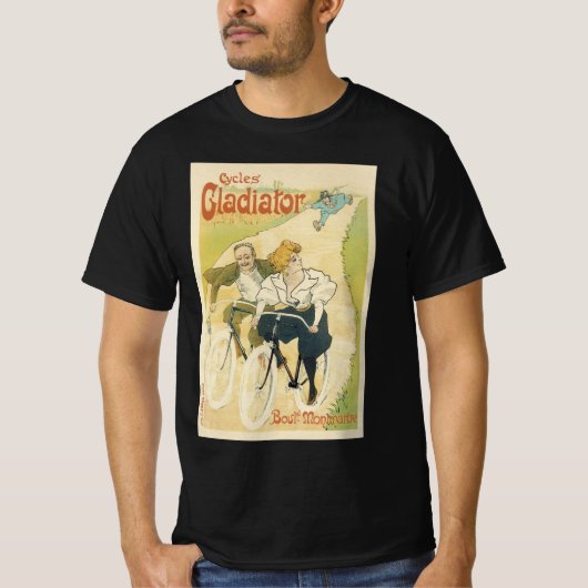 Art Nouveau, Gladiator Fietsen T-shirt (Voorkant)