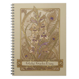 Art Nouveau Gladiolus italicus Notitieboek