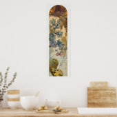 Art Nouveau Glas in lood Alphonse Mucha Poster (Keuken)