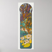 Art Nouveau Glas in lood Alphonse Mucha Poster (Voorkant)