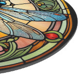 Art Nouveau Glas-in-lood Libelle Snijplank (Hoek)