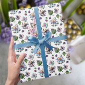 Art Nouveau Glas in lood Paasbloemen Cadeaupapier