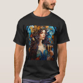 Art Nouveau Glas in lood T-shirt (Voorkant)