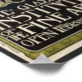 Art Nouveau Glasgow Institute of Fine Arts Poster (Hoek)