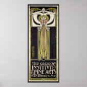 Art Nouveau Glasgow Institute of Fine Arts Poster (Voorkant)