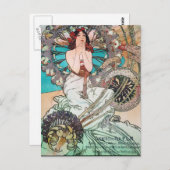 Art Nouveau Goddess Briefkaart (Voorkant / Achterkant)