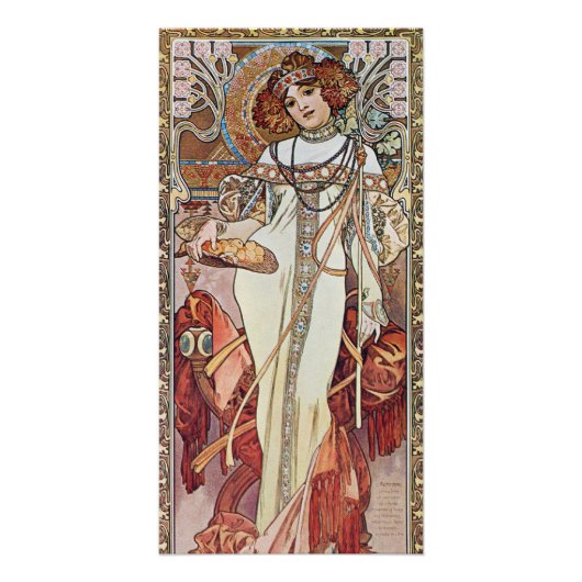 Art Nouveau Goddess Perfect Poster (Voorkant)