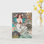 Art Nouveau Godin Kaart (Gele Bloem)