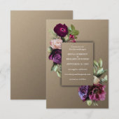 Art nouveau,goud,,art deco,Victoriaans,trouwkaart Kaart (Voorkant / Achterkant)