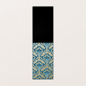 Art Nouveau, goud, blauwgroen, vouw, bloemkool, pa Visitekaartje (Buitenkant ongevouwen)