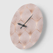 Art Nouveau Goud: Naadloos blad Grote Klok (Hoek)