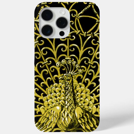 Art Nouveau gouden pauw Case-Mate iPhone Case (Achterkant)