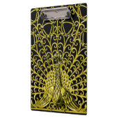 Art Nouveau gouden pauw Klembord (Links)