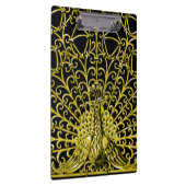 Art Nouveau gouden pauw Klembord (Rechts)