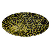 Art Nouveau gouden pauw Snijplank (Hoek)