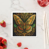 Art Nouveau Gouden Vlinder Servet (Insitu)