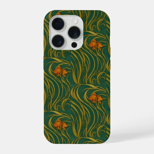 Art Nouveau Goudvis iPhone Hoesje (Achterkant)