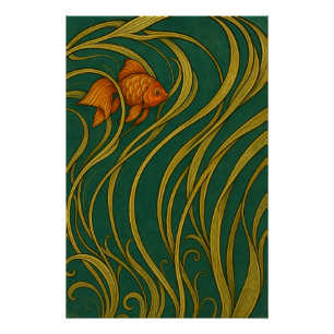 Art Nouveau Goudvis Perfect Poster