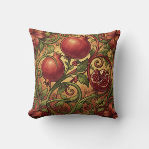 Art Nouveau Granaatappel Sierpatroon Kussen