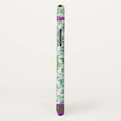 Art nouveau Grapevine florale  paarse blauwgroen Case-Mate iPhone Case (Achterkant / rechts)