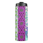 Art nouveau Grapevine florale  textielkunst Thermosbeker (Voorkant)