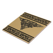  Art Nouveau Grapevine Tegeltje (Zijkant)