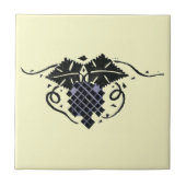  Art Nouveau Grapevine Tegeltje (Voorkant)