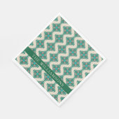 Art Nouveau Green - aangepast Servet (Hoek)