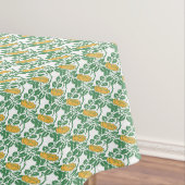 Art Nouveau Green Buttercup behang Tafelkleed (Voorbeeld)