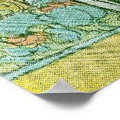 Art Nouveau Greyhound en Lady with Flower Poster (Hoek)