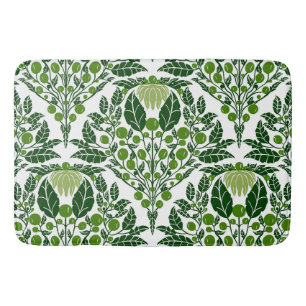 Art Nouveau Groen- Bloemschelp Badmat