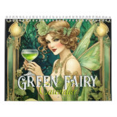  Art Nouveau Groene Fairy Fantasy Fae Vrouwen Kalender (Hoes)