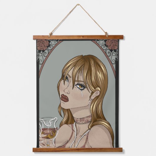 Art Nouveau Hangend Wandkleed (Voorkant)