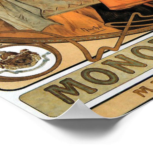  Art Nouveau Heidsieck en Co. 1901 Mucha Poster (Hoek)