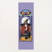 Art Nouveau Heks Paarse Yogamat (Voorkant)