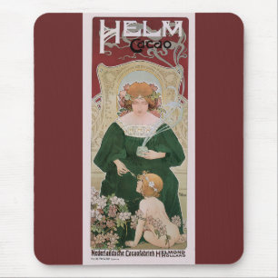 Art Nouveau Helm Cacao door Privat Livemont uit de Muismat