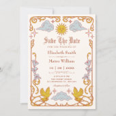 Art nouveau Hemels Save The Date (Voorkant)