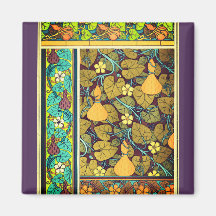 Art nouveau herfst bloemensierlijke kalebas paarse