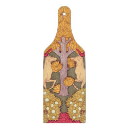 Art nouveau herfst esdoorn hert  herfst snijplank