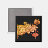 Art nouveau herfst sconce en spiderweb magneet (Voorkant / Achterkant)