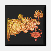 Art nouveau herfst sconce en spiderweb magneet (Voorkant)