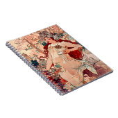  Art Nouveau Herfst van Alfons Mucha Notitieboek (Rechterzijde)