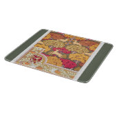 Art nouveau herfstbomen en herten Verneuil herfst Snijplank (Hoek)