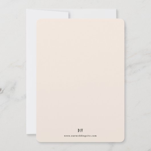 Art Nouveau Herfstkleuren Uitnodiging voor een bru (Achterkant)