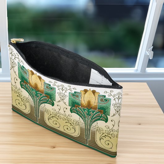 Art Nouveau Herhalende Tulpen Stijl Motief Bruilof Etui