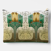 Art Nouveau Herhalende Tulpen Stijl Motief Bruilof Etui (Achterkant)