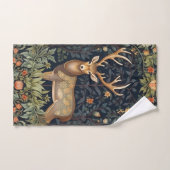 Art nouveau herten in de tuin handdoek (Handdoek)