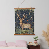 Art nouveau herten in de tuin hangend wandkleed (Slaapkamer)