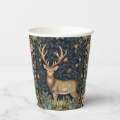 Art nouveau herten in de tuin papieren bekers (Achterkant)