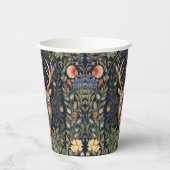 Art nouveau herten in de tuin papieren bekers (Links)